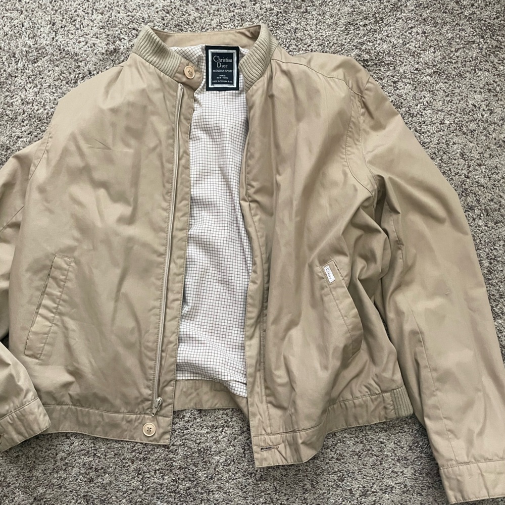 Christian Dior tan jacket size 44R